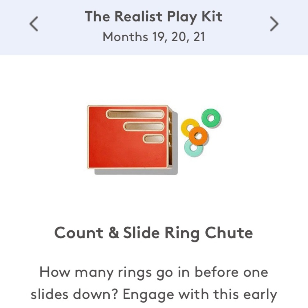 Lovevery Count & Slide Ring Chute 19 Months and up